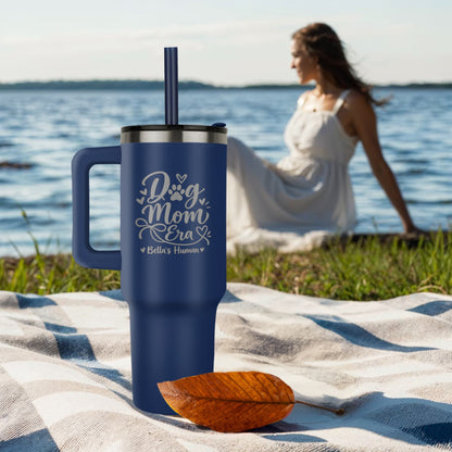 Dog Mom Era – Personalized 40oz Tumbler with Dog's Name