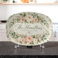 Personalized Floral Family Name Serving Platter – Custom Established Year Wedding & Housewarming Gift