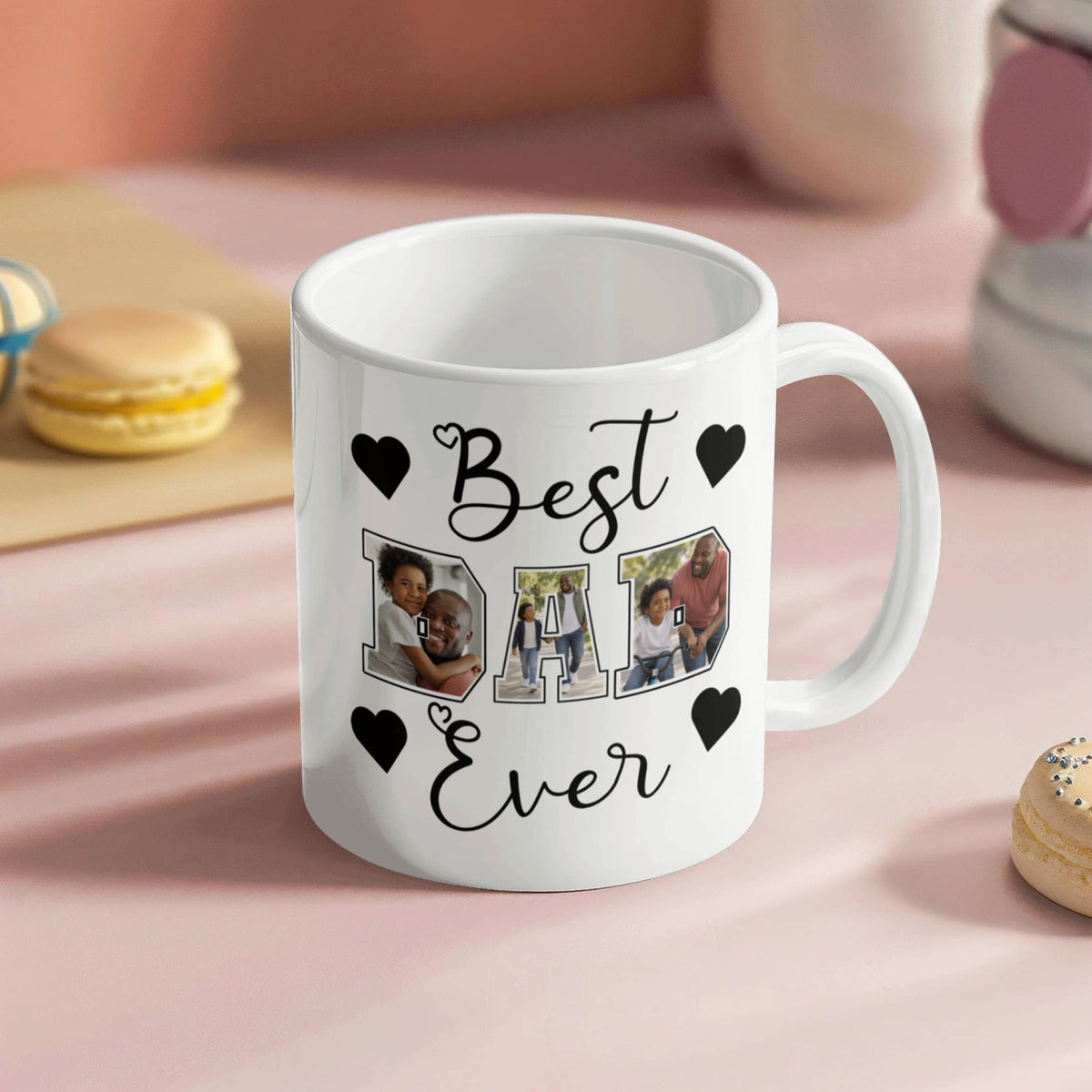 Personalized DAD Photo Collage Mug