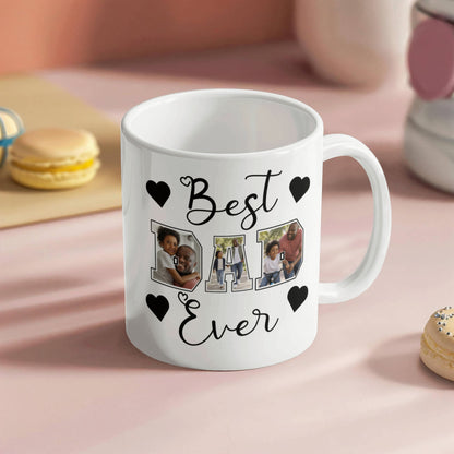 Personalized DAD Photo Collage Mug