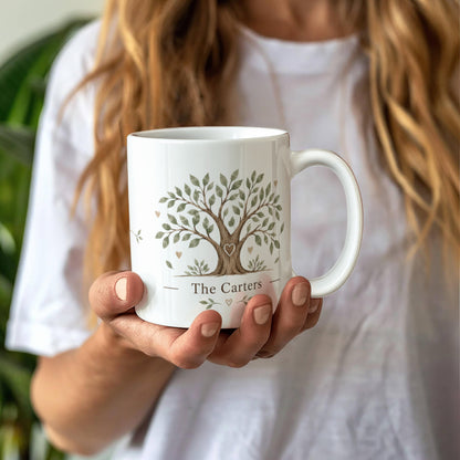 Personalized Family Tree Mug – All Because Two People Fell in Love