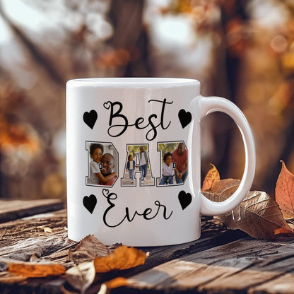 Personalized DAD Photo Collage Mug