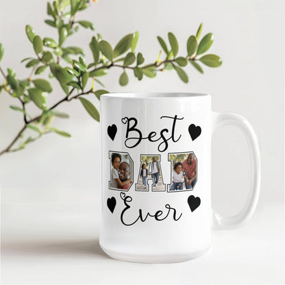 Personalized DAD Photo Collage Mug