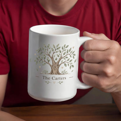 Personalized Family Tree Mug – All Because Two People Fell in Love