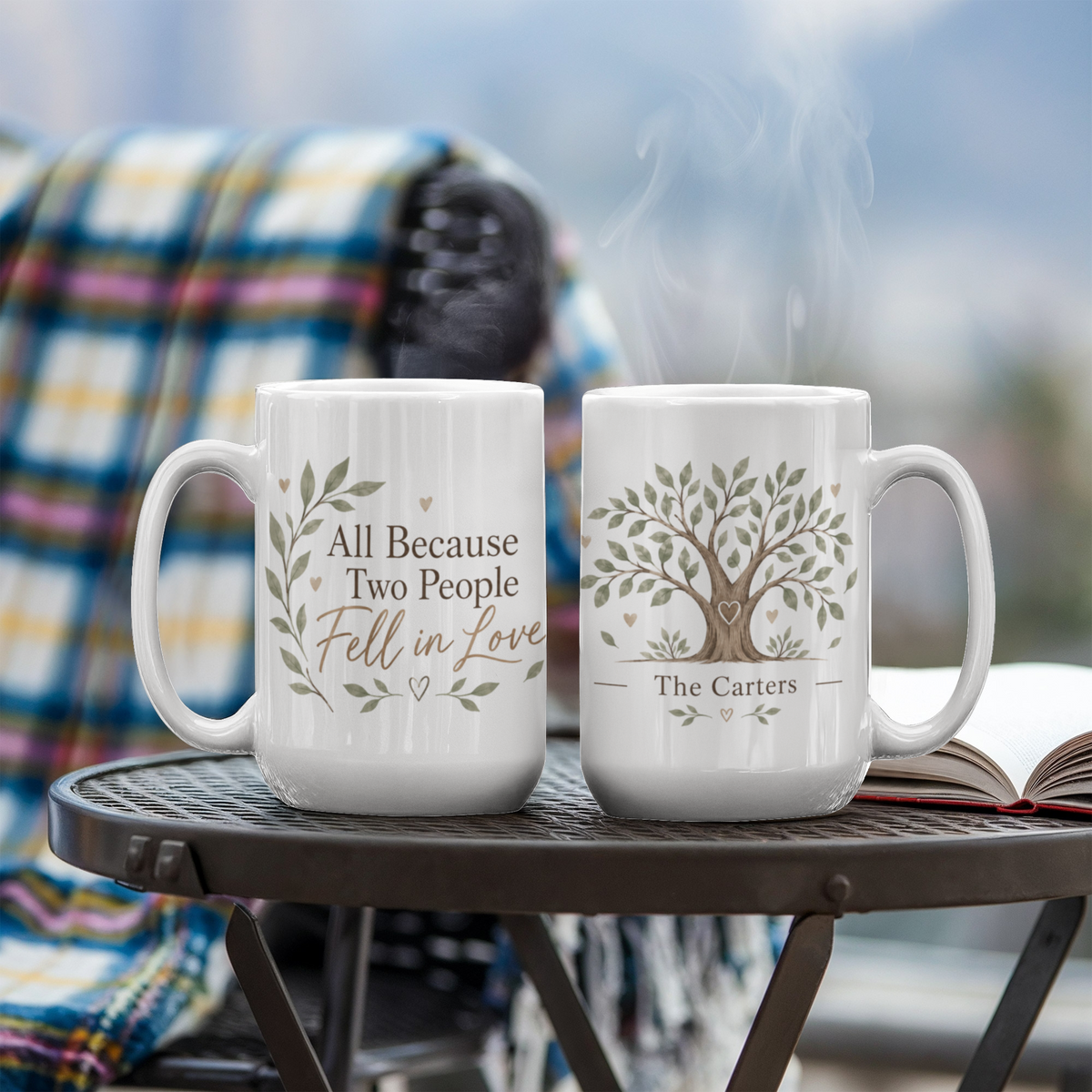 Personalized Family Tree Mug – All Because Two People Fell in Love