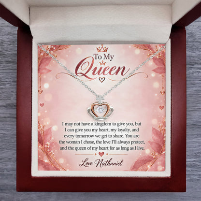 To My Queen Crown Necklace – Personalized Romantic Gift