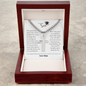 To My Son Graduation Cross Necklace From Mom – Proud of Who You've Become | Personalized Engraved Gift