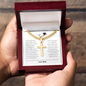 To My Son Graduation Cross Necklace From Mom – Proud of Who You've Become | Personalized Engraved Gift