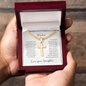 To My Stepdad Cross Necklace From Daughter – You Earned Your Place in My Life | Personalized Engraving Gift