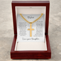 To My Stepdad Cross Necklace From Daughter – You Earned Your Place in My Life | Personalized Engraving Gift