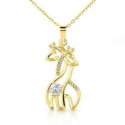 To My Daughter Giraffe Necklace – You'll Never Outgrow My Love